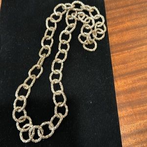 Wonderful gold, long chain necklace.